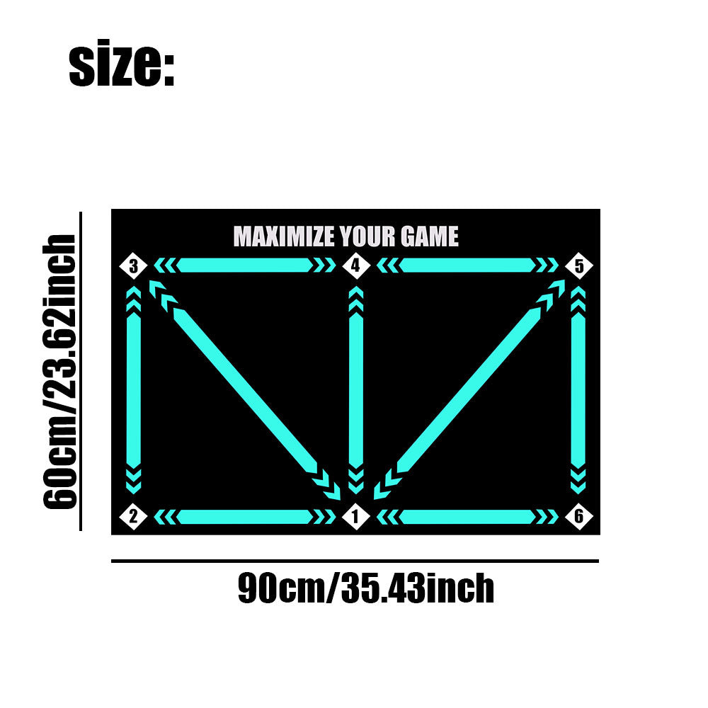 Ball Sensation Training Football Training Mat Anti slip and Wear resistant Rubber Mat Skills Enhancement Indoor Practice Mat